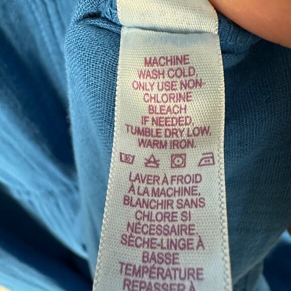 Velvet Graham Spencer Dress Womens Small Blue Audrey Midi Lagenlook Boho Cottage - Picture 10 of 15